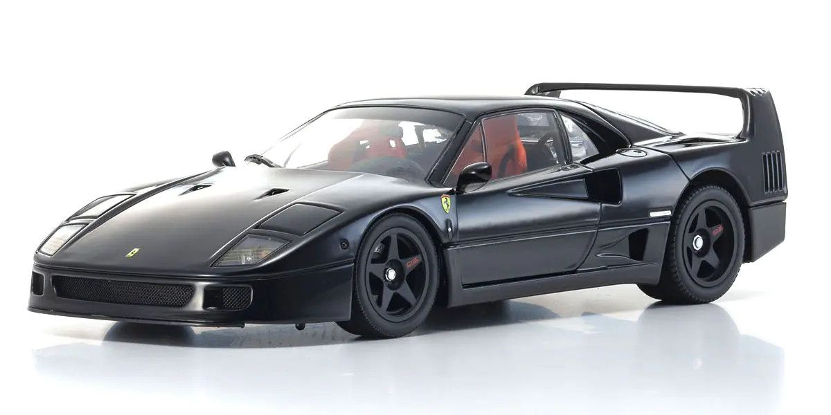 Kyosho - Ferrari F40 Street (O.Z. Wheels)(Black) 1:18 Scale Model Car