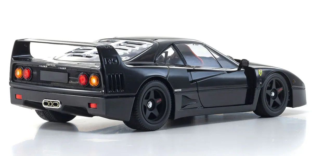 Kyosho - Ferrari F40 Street (O.Z. Wheels)(Black) 1:18 Scale Model Car