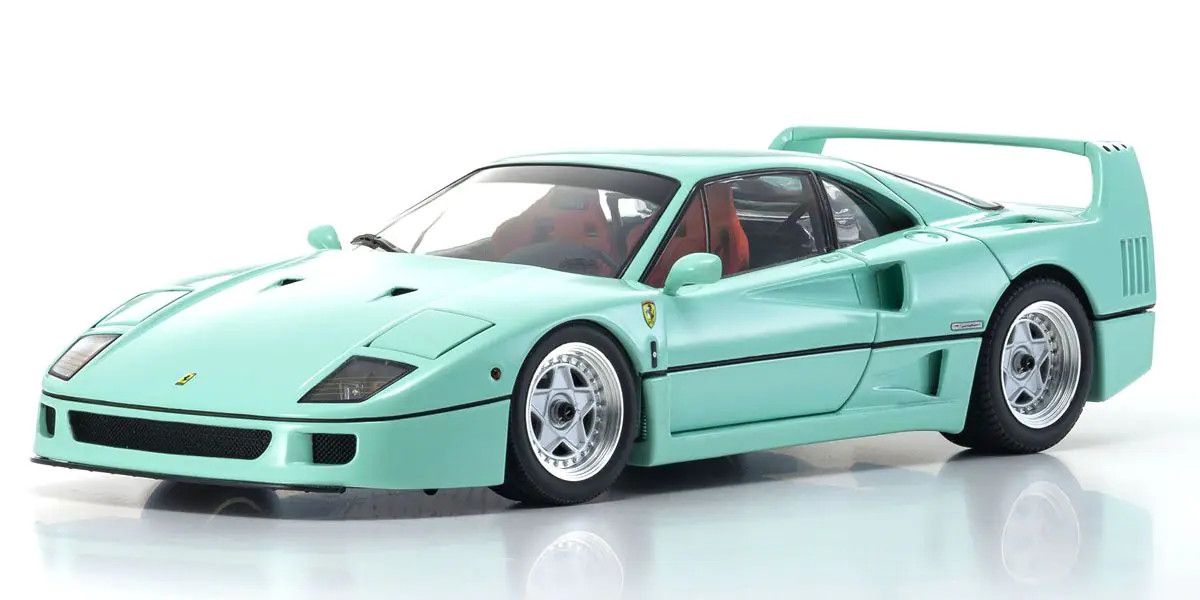 Kyosho - Ferrari F40 Street (Mint Green) 1:18 Scale Model Car