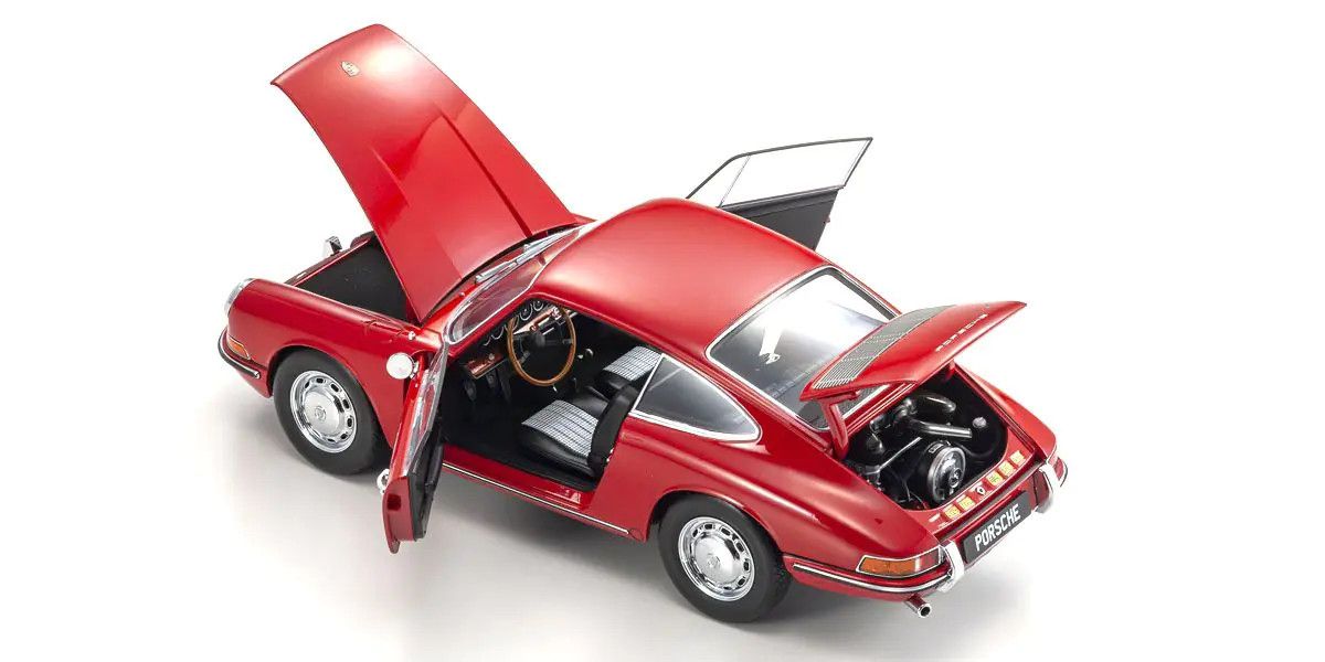 Kyosho - Porsche 911 (901) 1964 (Signal Red) 1:18 Scale Model Car