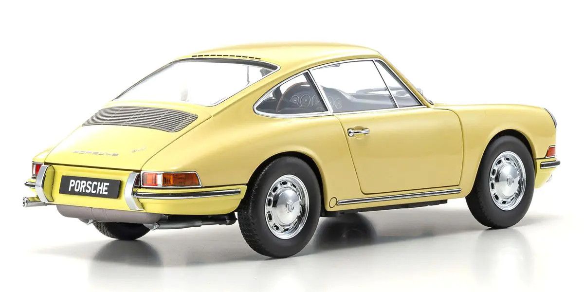 Kyosho - Porsche 911 (901) 1964 (Champagne Yellow) 1:18 Scale Model Car