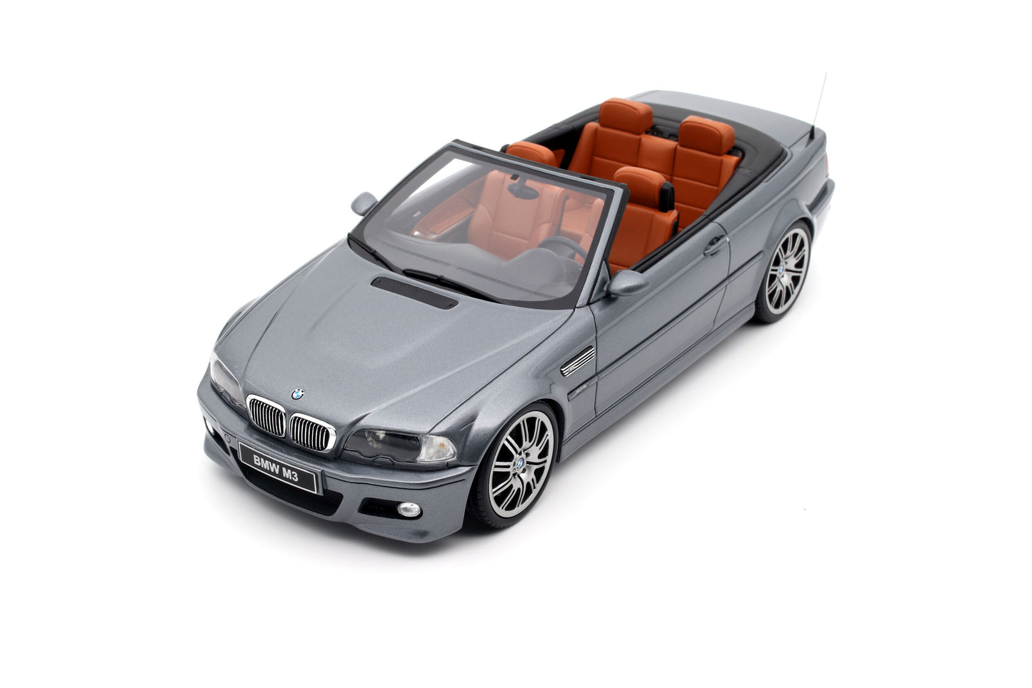 OttOmobile - BMW M3 (E46) Convertible (Silver Grey Metallic) 1:18 Scale Model Car