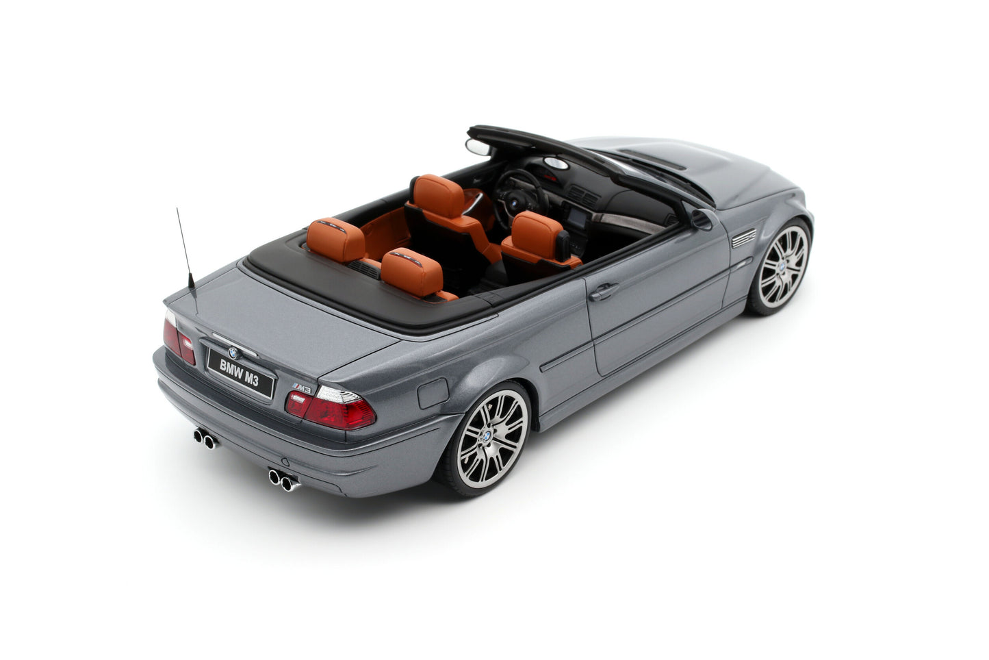 OttOmobile - BMW M3 (E46) Convertible (Silver Grey Metallic) 1:18 Scale Model Car