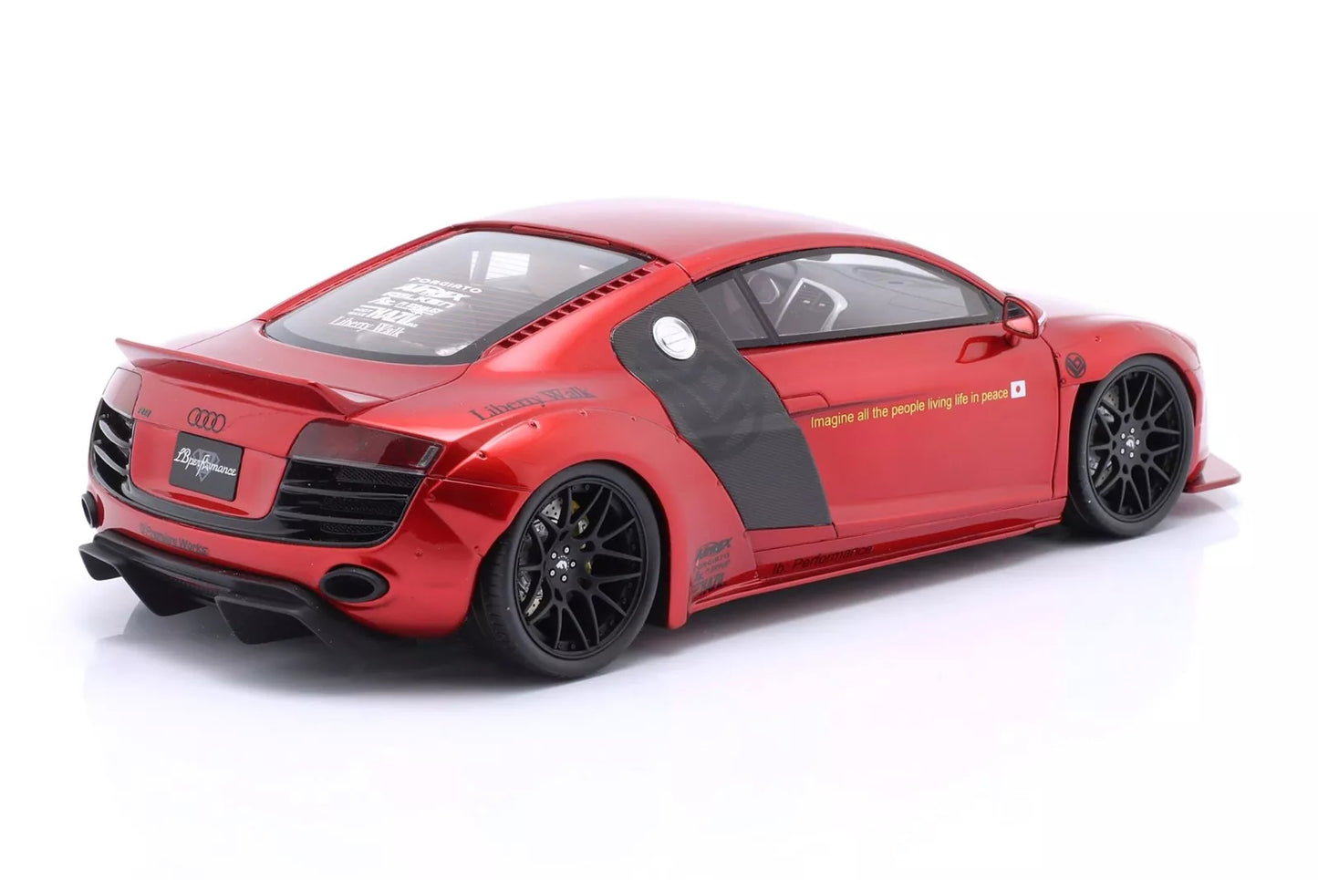 GT Spirit - Liberty Walk Audi R8 (Gen 1) (Candy Red) 1:18 Scale Model