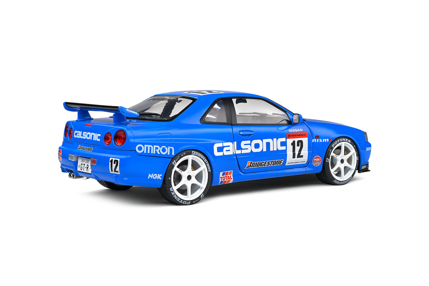 Solido - Nissan Skyline GT-R (R34) "Modified" (Calsonic Blue) 1:18 Scale Model Car