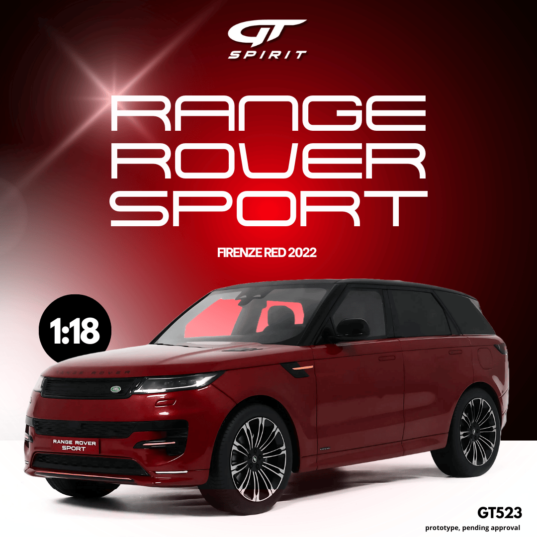 Range Rover Gt Model GT Spirit - Land Rover Range Rover Sport (Firenze Red) 1:18 Scale Mode