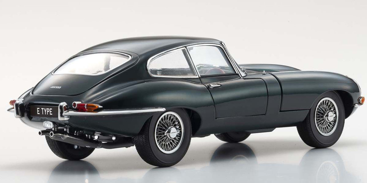 Kyosho - Jaguar E-Type Coupe (MK1) (Green) 1:18 Scale Model Car