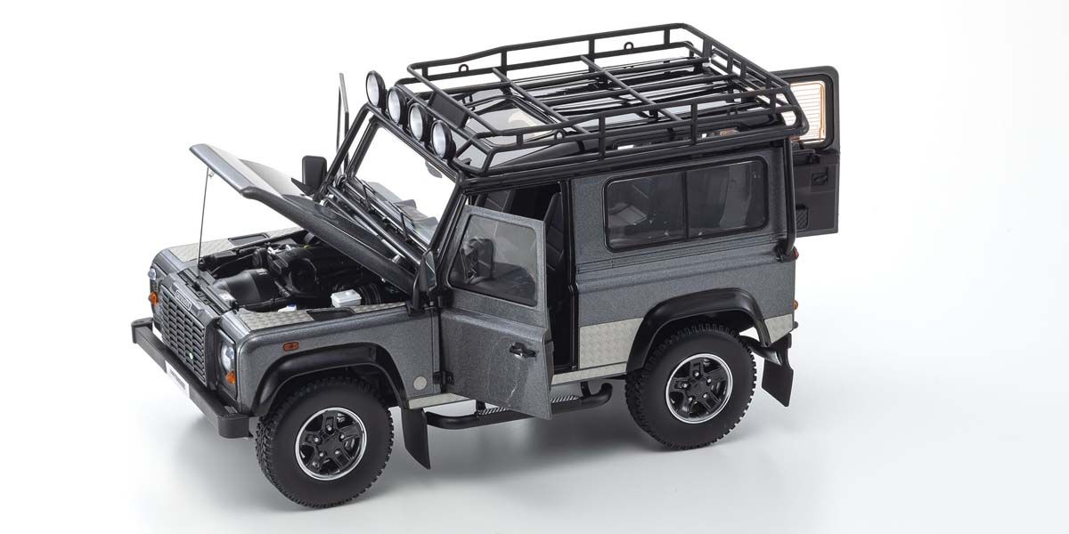 Kyosho - Land Rover Defender 90 "Final Edition" (Gray) 1:18 Scale Model Car