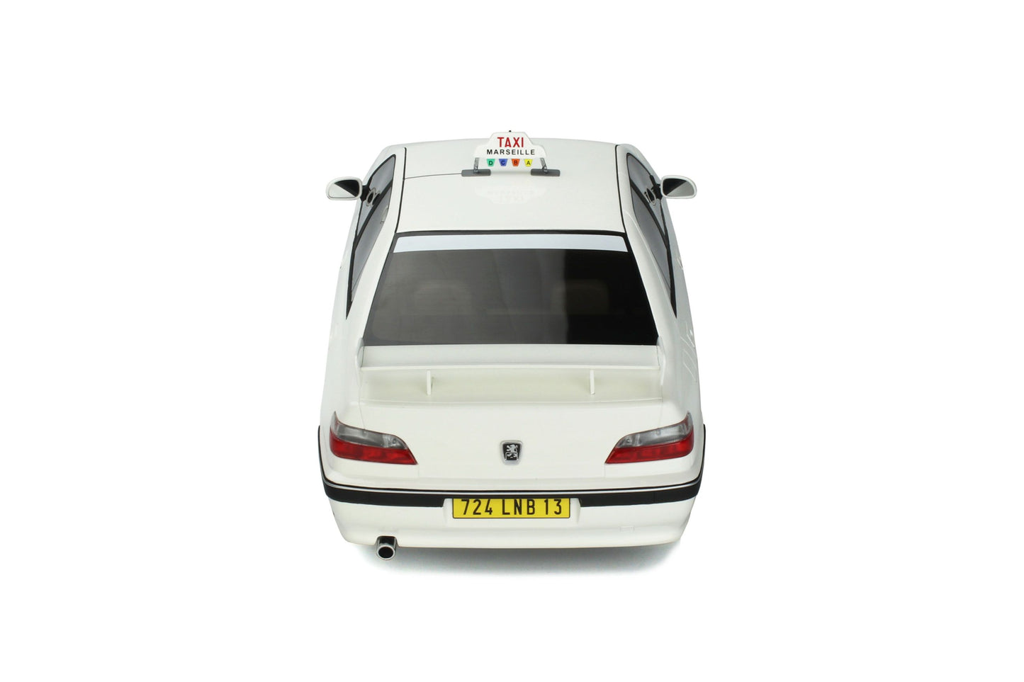 OttOmobile - Peugeot 406 "Taxi" (White) 1:12 Scale Model Car