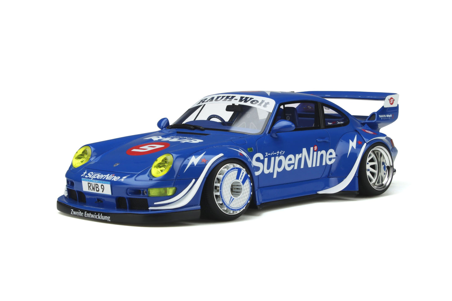 GT Spirit - RWB Porshce 911 (993) "Supernine" (Blue) 1:18 Scale Model Car