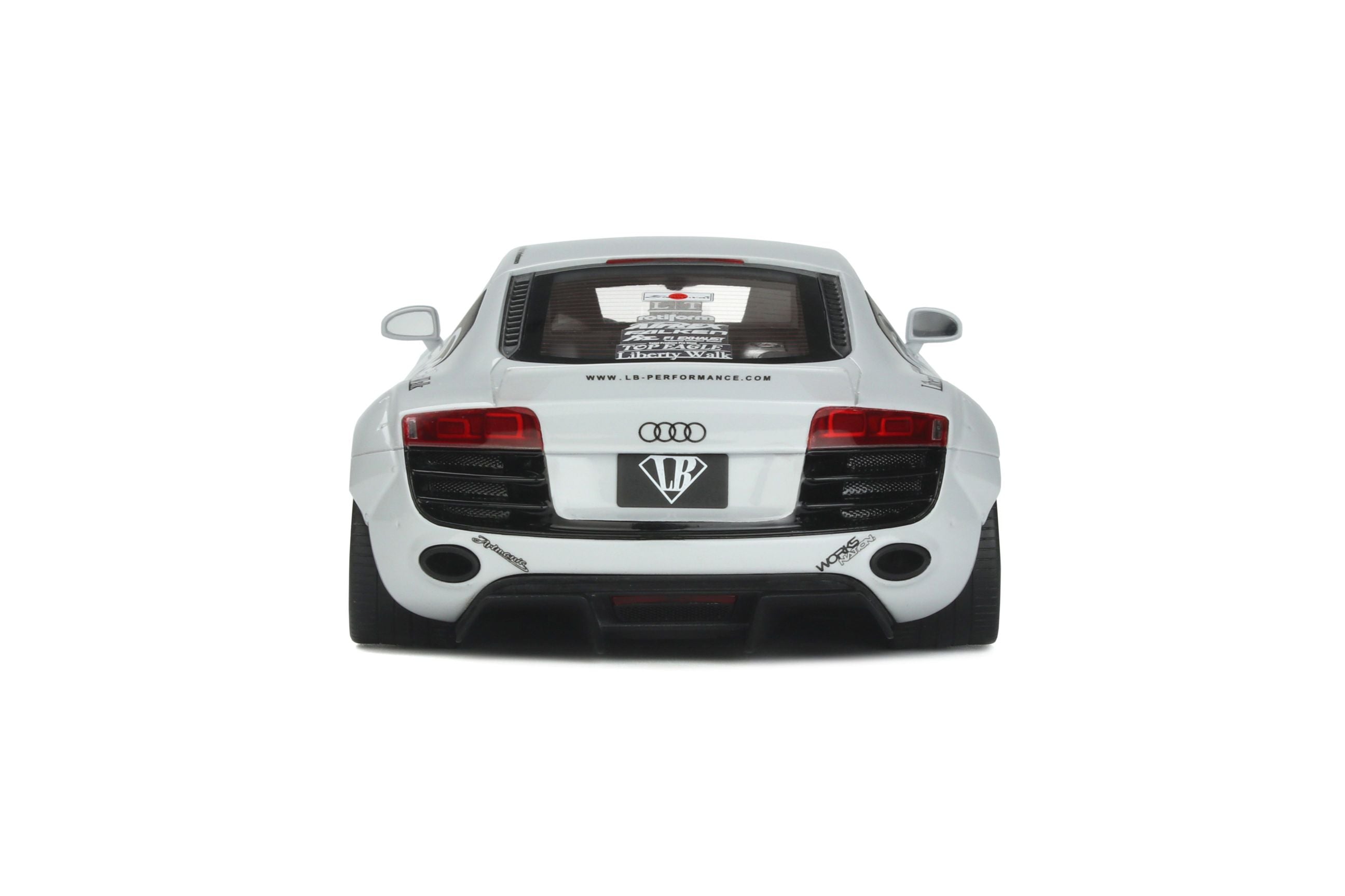 GT Spirit - Liberty Walk Audi R8 (Glacier White) 1:18 Scale Model Car