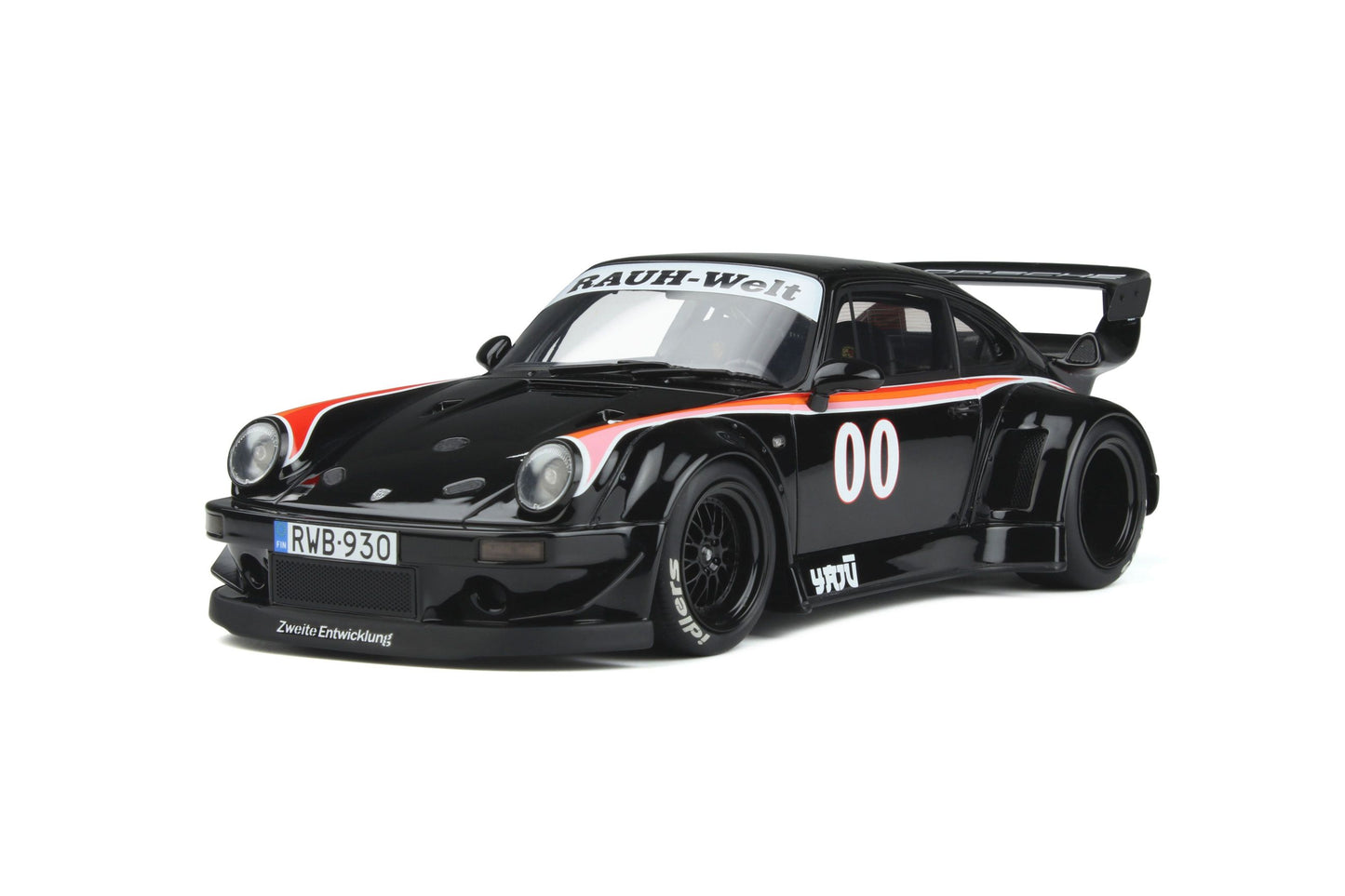 GT Spirit - RWB Porsche 911 (930) "Yaju" (Black) 1:18 Scale Model Car