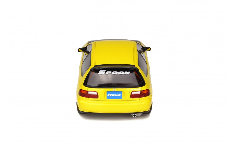 OttOmobile - Spoon Honda Civic SiR (EG6) "Carbon Spec" (Yellow) 1:18 Scale Model Car