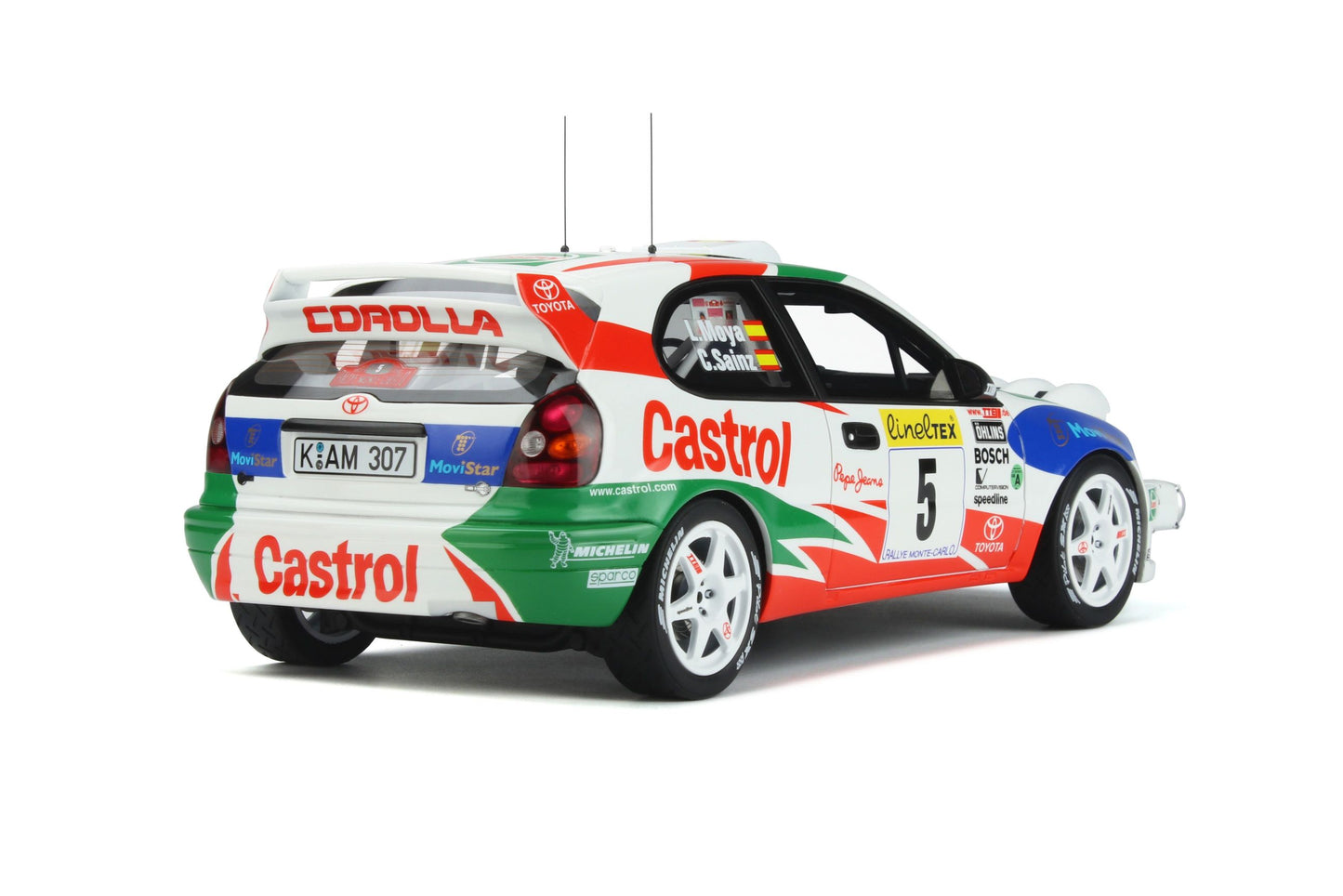 OttOmobile - Toyota Corolla WRC RMC (Castrol) 1:18 Scale Model Car