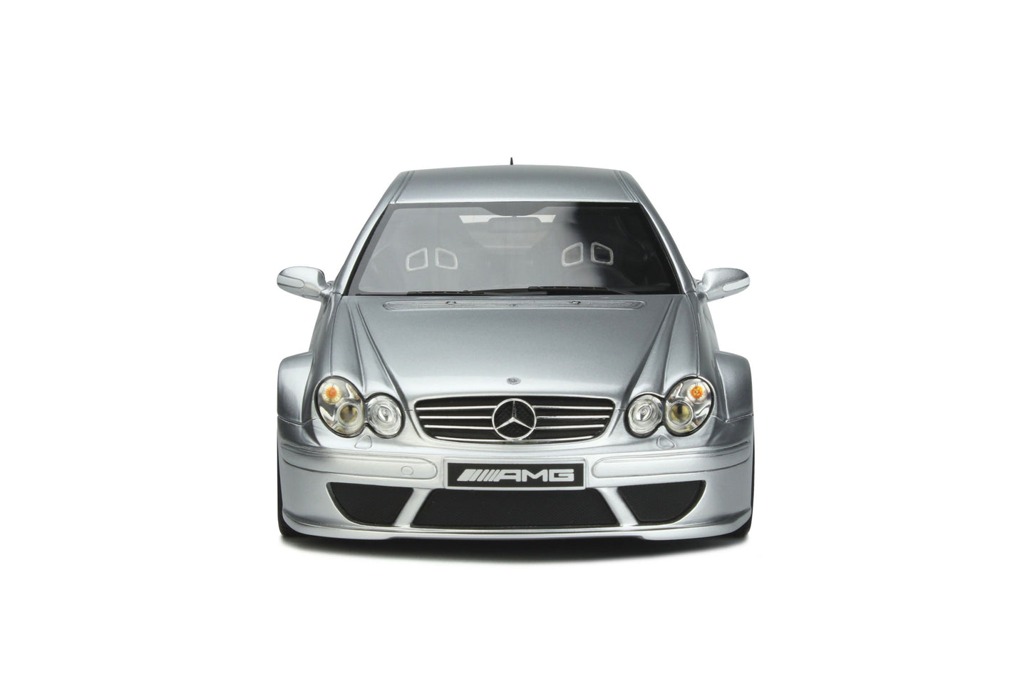OttOmobile - Mercedes-Benz CLK DTM AMG Coupe (C209) (Brilliant Silver Metallic) 1:18 Scale Model Car