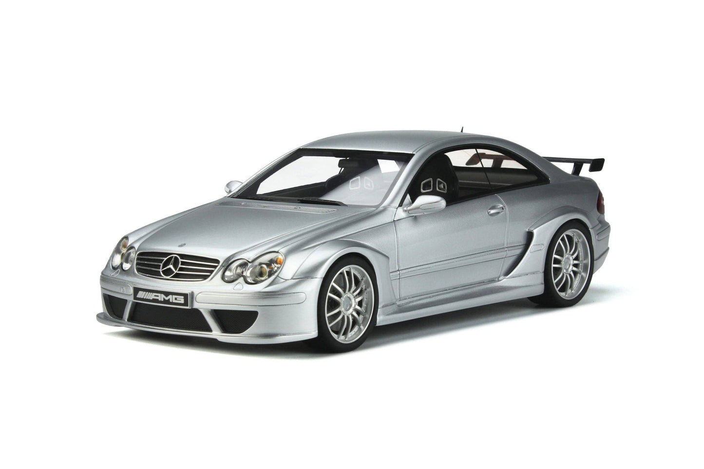 OttOmobile - Mercedes-Benz CLK DTM AMG Coupe (C209) (Brilliant Silver Metallic) 1:18 Scale Model Car
