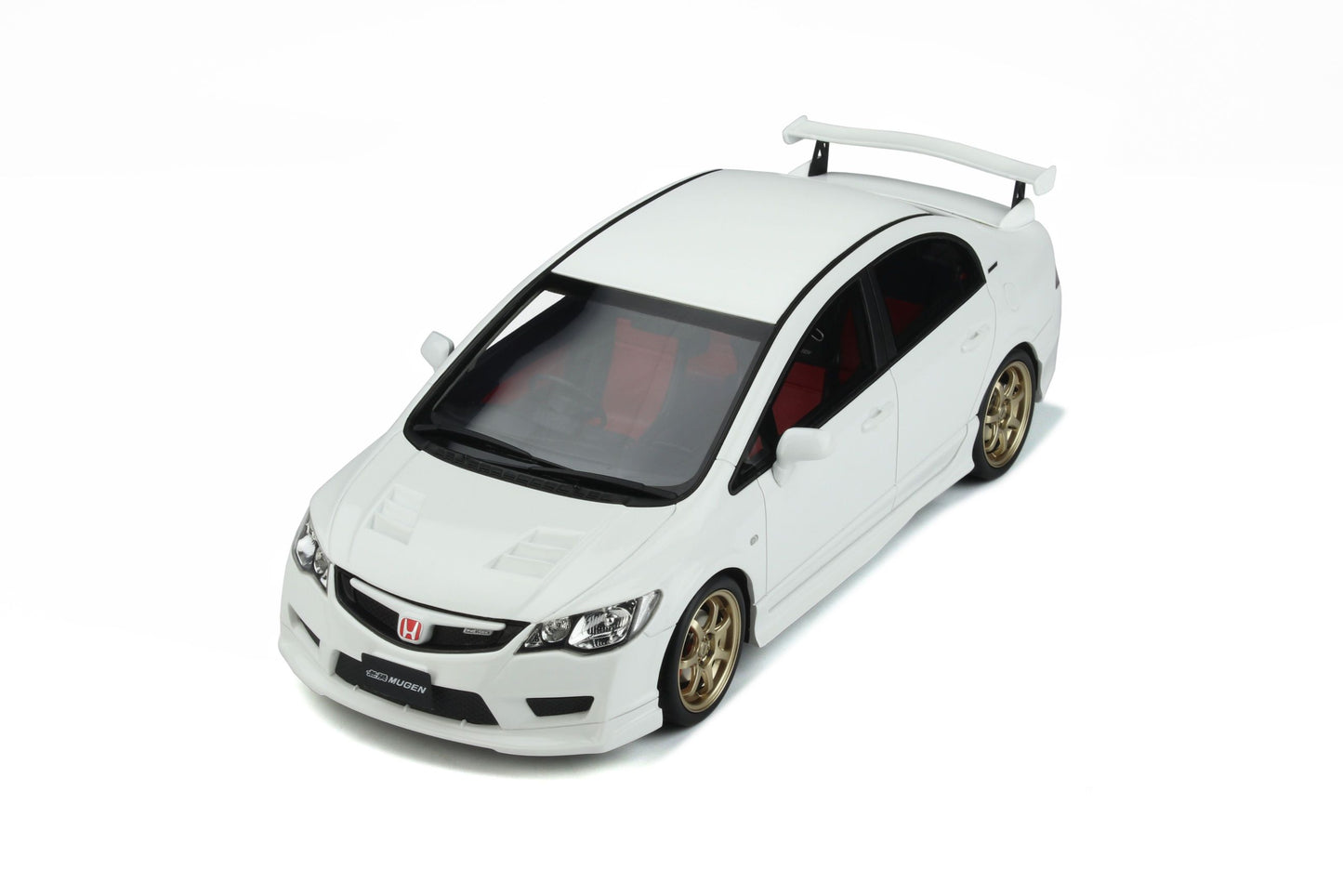 OttOmobile - Mugen Honda Civic Type R (FD2) (Mugen White) 1:18 Scale Model Car