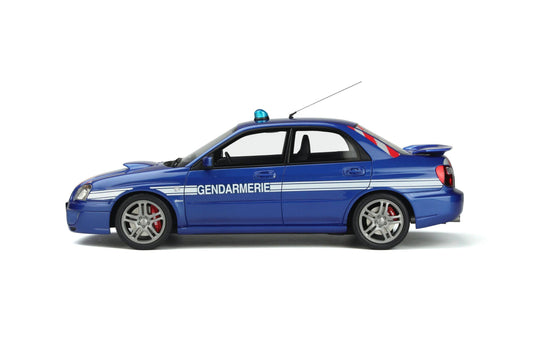 OttOmobile - Subaru Impreza WRX "Gendarmerie Police Car" (World Rally Blue) 1:18 Scale Model Car - Model Cars Canada Inc.
