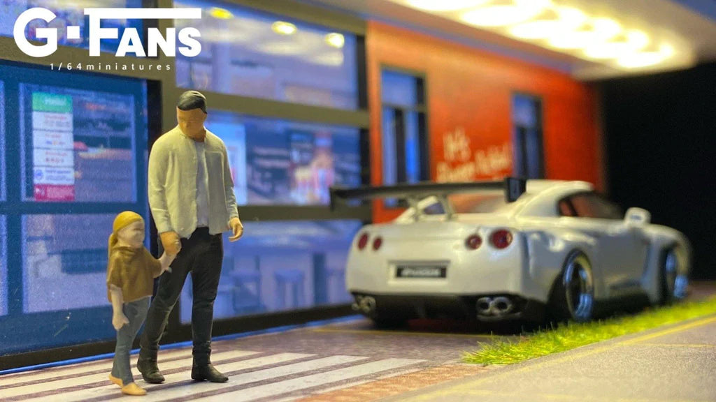 G Fans - KFC Restaurant (Building and Parking) 1:64 Scale Diorama