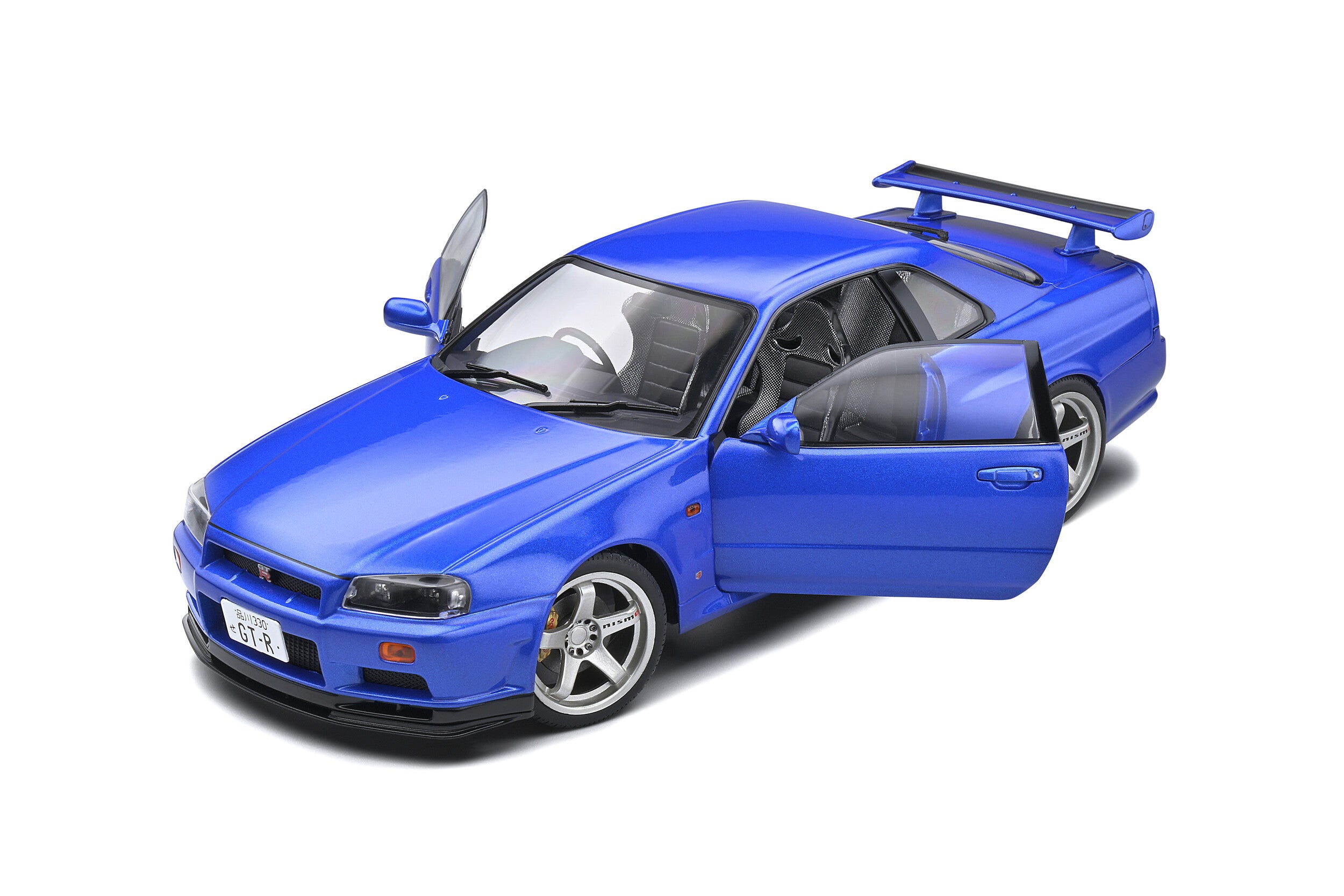 Solido - Nissan Skyline GT-R (R34) (Bayside Blue) 1:18 Scale Model Car