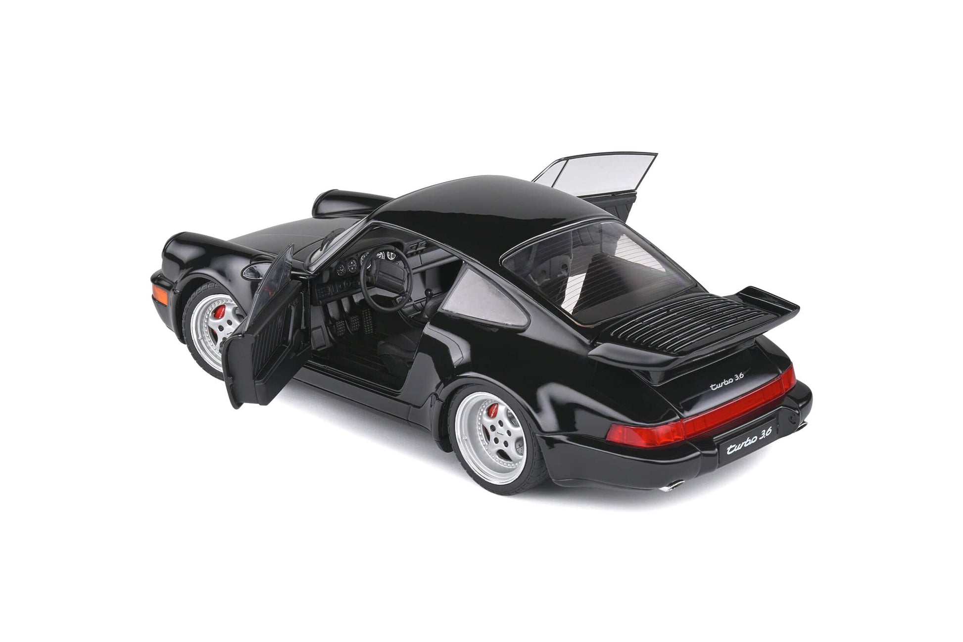 Solido - Porsche 911 (964) Turbo 3.6 (Black) 1:18 Scale Model Car - Model Cars Canada Inc.