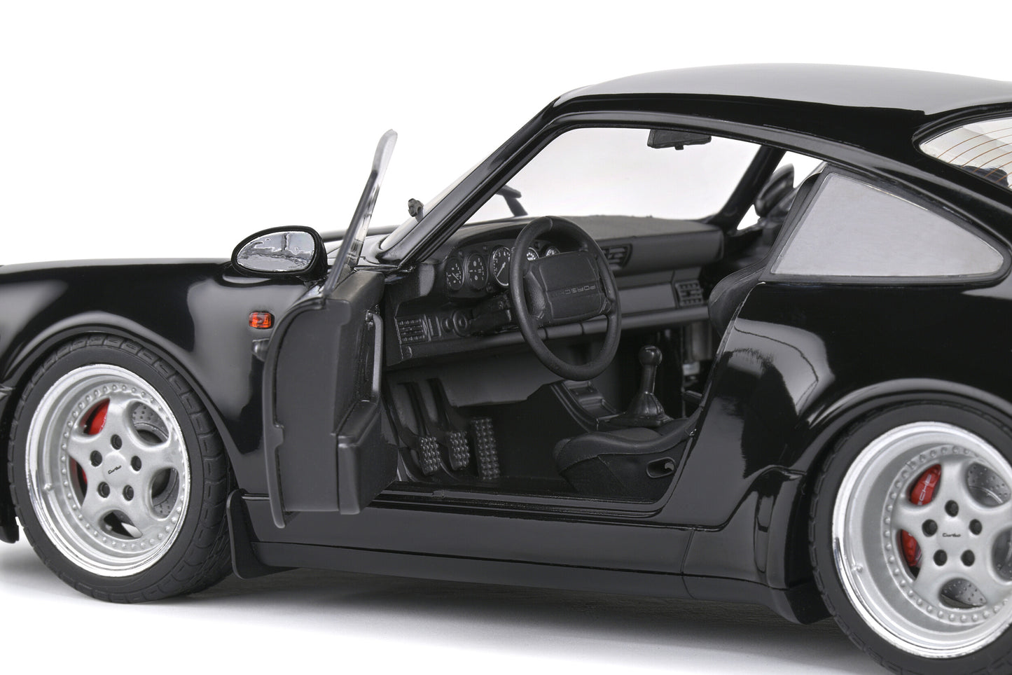 Solido - Porsche 911 (964) Turbo 3.6 (Black) 1:18 Scale Model Car